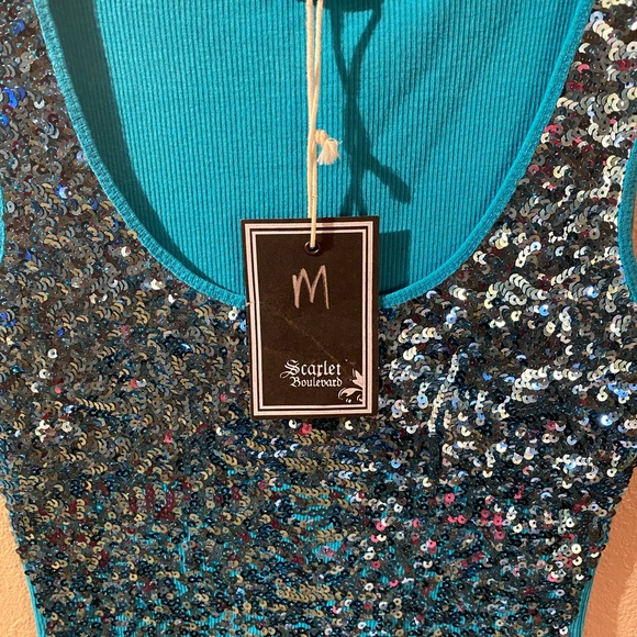 Sequined Shell by Scarlet Boulevard NWT - Picture 3 of 4